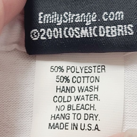 Vintage Emily the Strange Tshirt, Emily Searched to be Lost, White - Picture 3 of 5